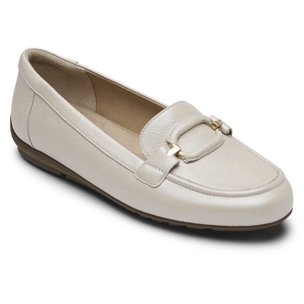 Mocassins Rockport Mulher Branco - Total Motion Circle Driver - 23609ZAHE